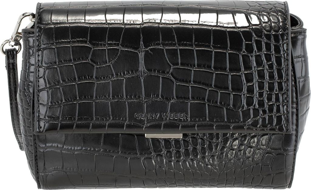 GERRY WEBER Umhängetasche Festive Croco Shoulderbag Black schwarz