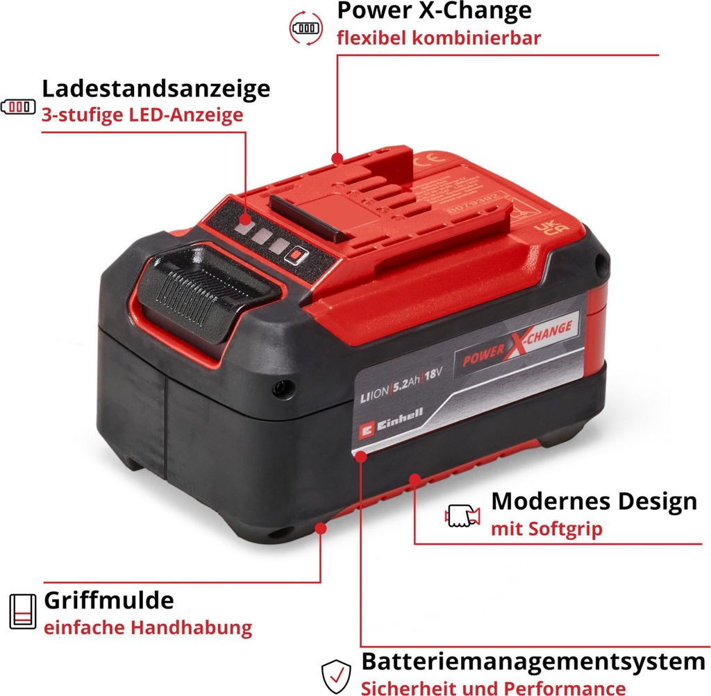 Akumulator Einhell Power-X-Change Plus 18V 5.2Ah Zdjęcie produktu 23