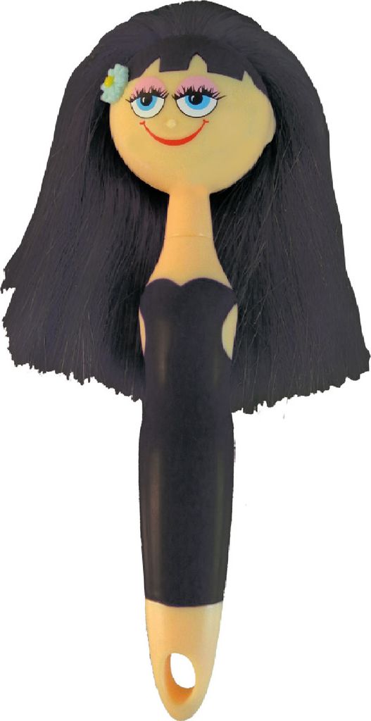 haug bürsten - Staubbürste Tina - in Schwarz - mit waschbaren "Haaren" - Gesamtlänge: 22cm - Ideal gegen Staub