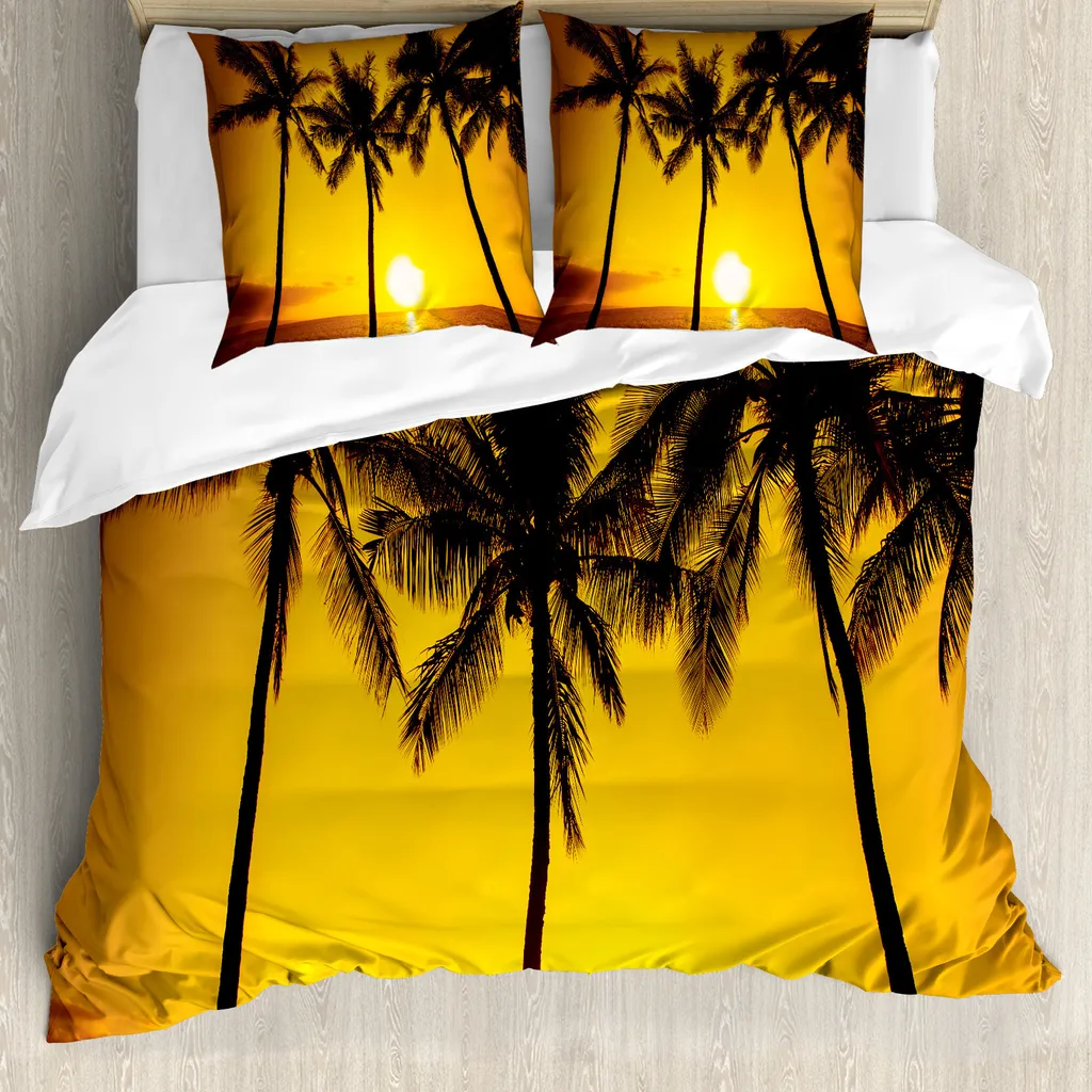 Set Letto ABAKUHAUS Antiacaro: Protezione Allergie e Stile Tropical
