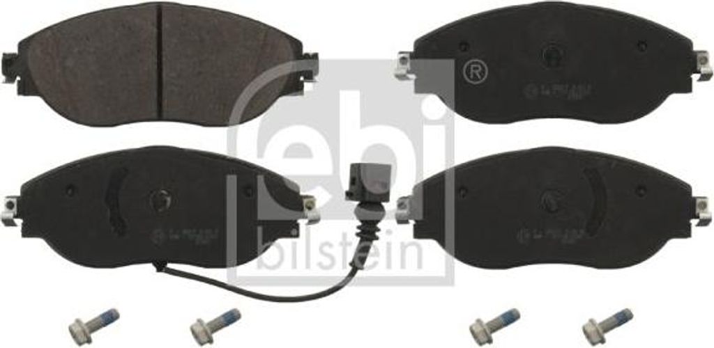 FEBI BILSTEIN 16868 Bremsbelagsatz, Scheibenbremse OE 5Q0698151AJ kompatibel mit A3 8V, Alhambra, Leon, Kodiaq, Octavia, Superb, Arteon, CC, Golf V...