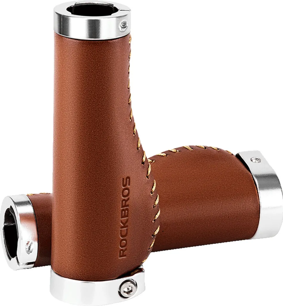 Poignées vélo cuir pour restauration VTT ancien et vélos de ville 22,2mm