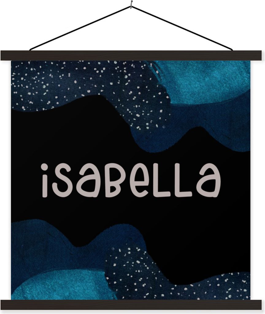 MuchoWow Textilposter Isabella - Pastell - Mädchen 90x90 cm mit schwarzem Rahmen - Magnetisches