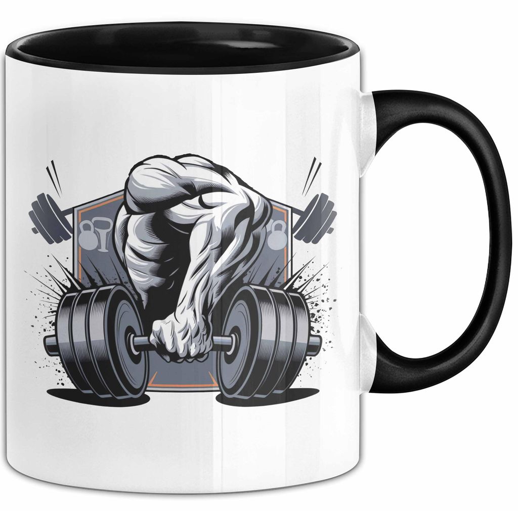 Fitness Enthusiast Tasse Geschenkidee für Fitnessliebhaber (Schwarz)