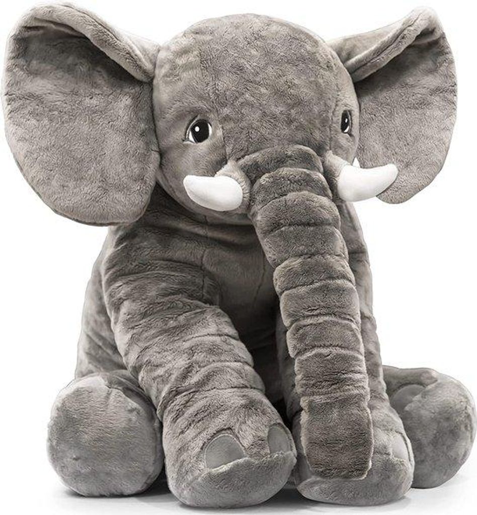 Deryan Luxe: Peluche de elefante grande - Elefante de Imagen del producto 