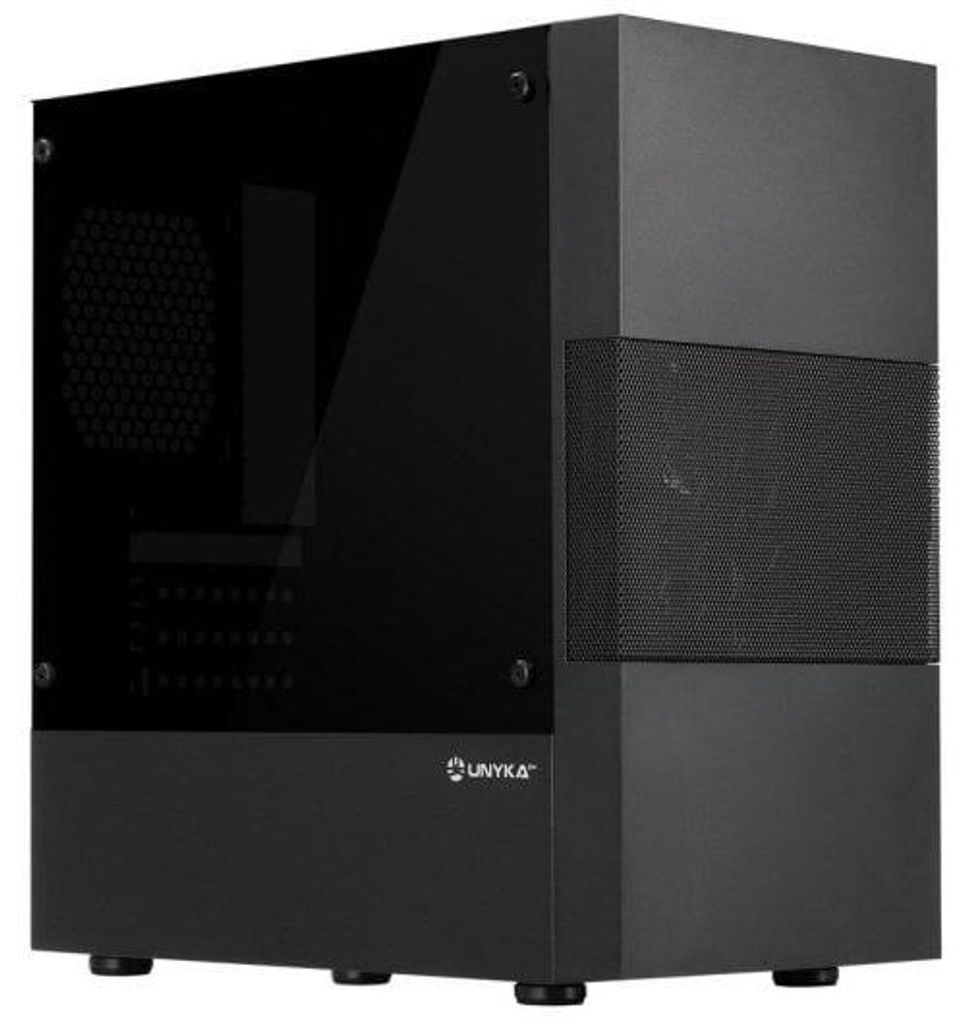 UNYKAch Aero C25 Micro ATX, Micro Tour, PC, noir, ITX, Image du produit 