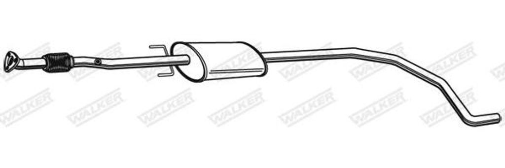 WALKER 23382 Mittelschalldämpfer OE 13220793 kompatibel mit Corsa D