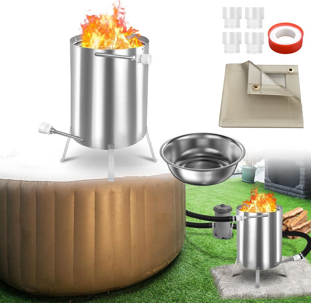 Sessamen-LP Brennholz Poolheizung Pool Heizung mit Feuer Produktbild 1