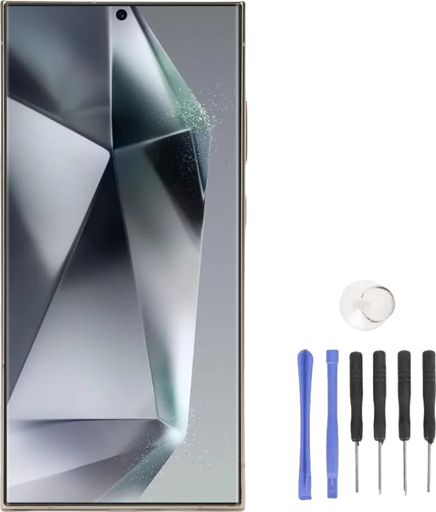 Écran cassé Galaxy S24 Ultra ? Pack de remplacement tactile Jaune Titane