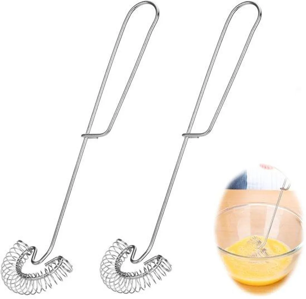 Fourchette à spirale plate en inox lavable au lave-vaisselle 2 pcs