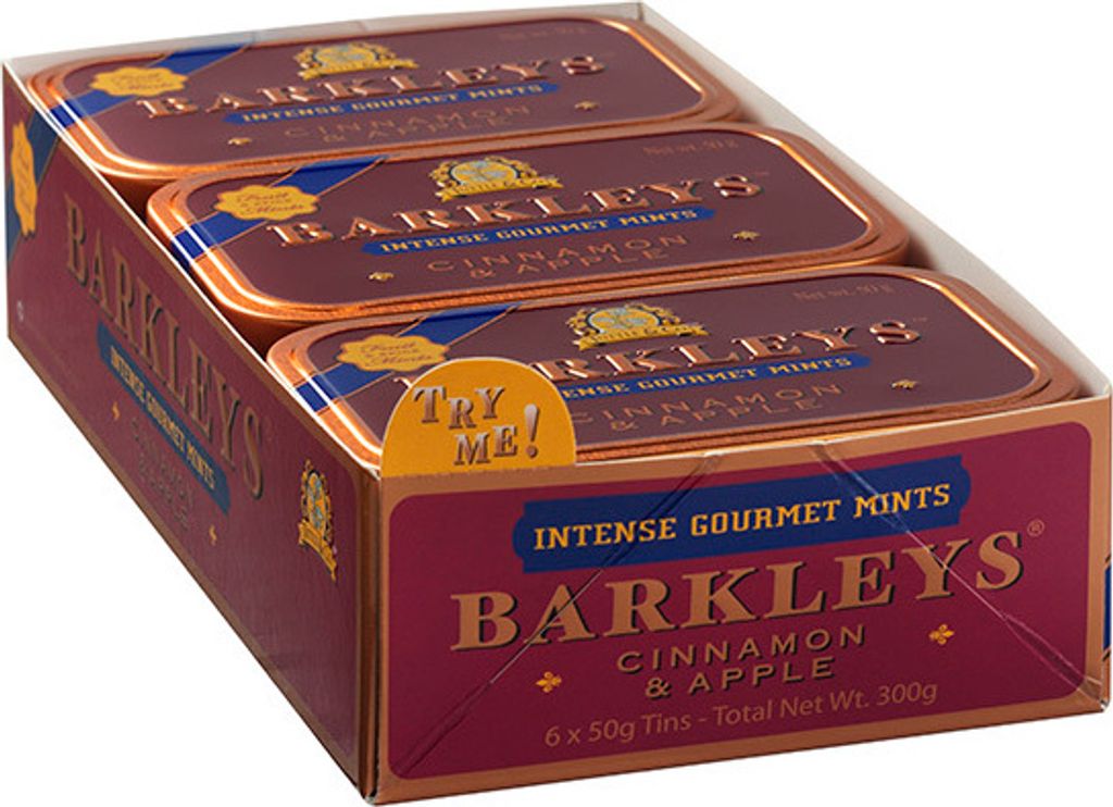 Barkleys Cinnamon & Apple 6 x 50 gr. Dosen Produktbild 