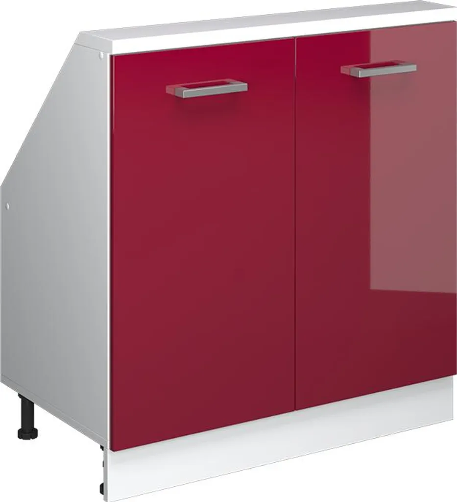 Mobile Cucina Sottotetto Vicco R-Line 80cm Rosso Lucido | Shop Online