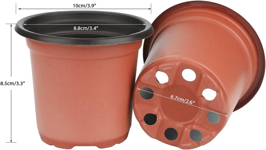 10 Cm Transparente Pflanzentöpfe – 30 Stück Mit Drainageloch & Auslaufsicheren Mesh-Pads