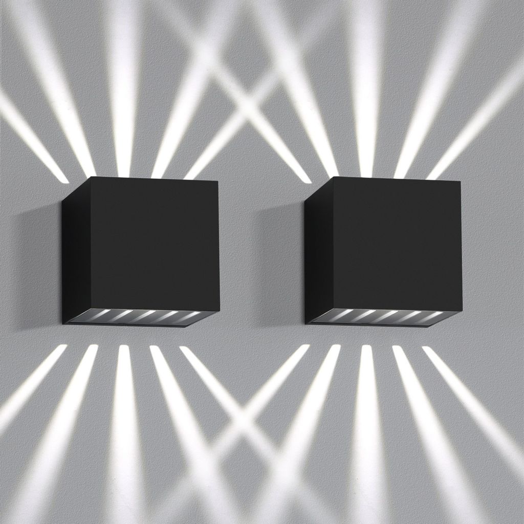 ZMH 2 Stück Wandlampe LED Wandleuchte Innen & Außen - Produktbild 