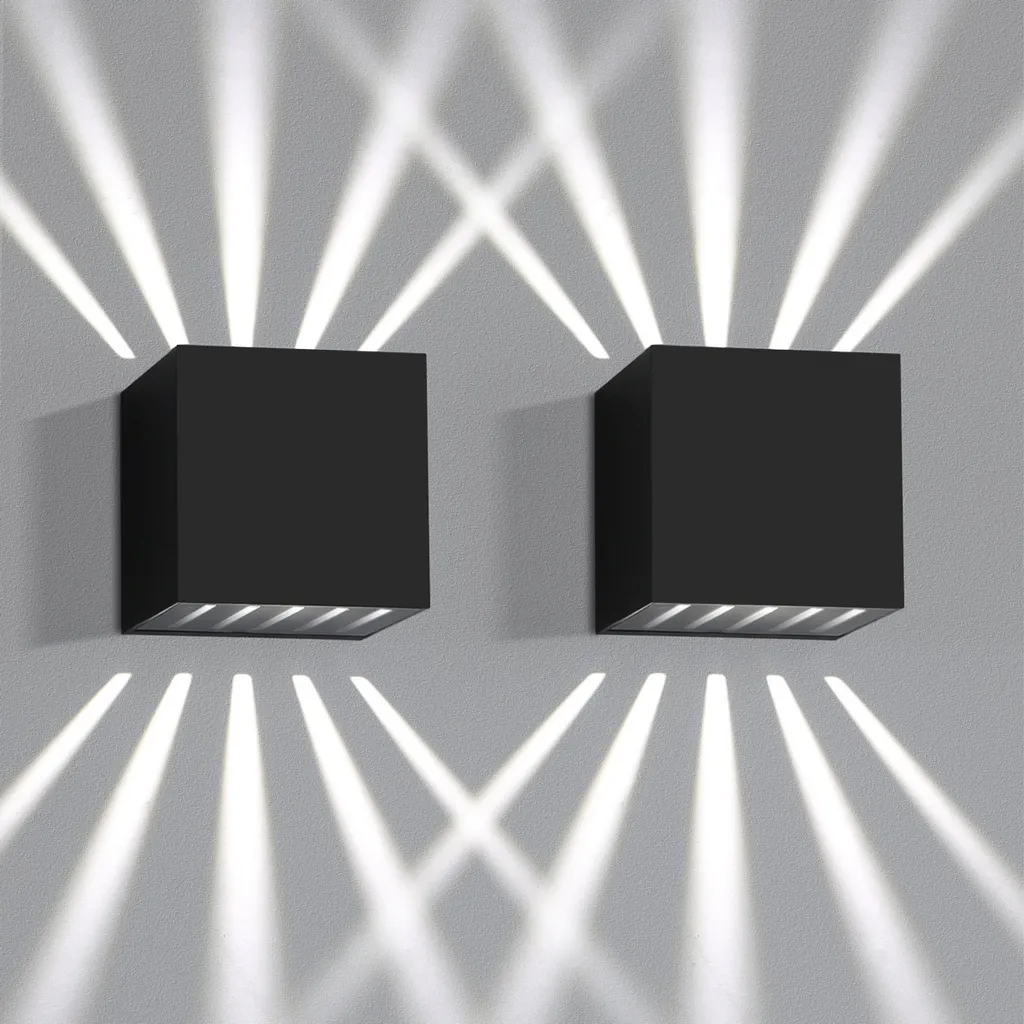 Upgrade Luci Casa: ZMH Set 2 Applique LED IP65 10W Nero 3000K