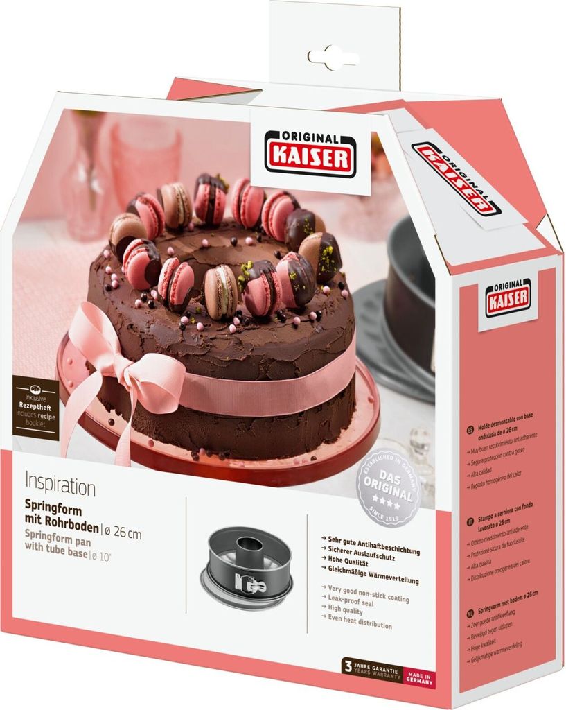 KAISER Springform Inspiration mit Rohrboden 8cm Ø26cm Produktbild 8