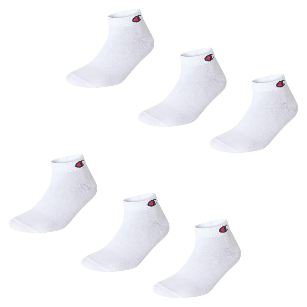 Champion Uni Basics 6pk Quarter Socken, Weiß, 43-46 EU Produktbild 