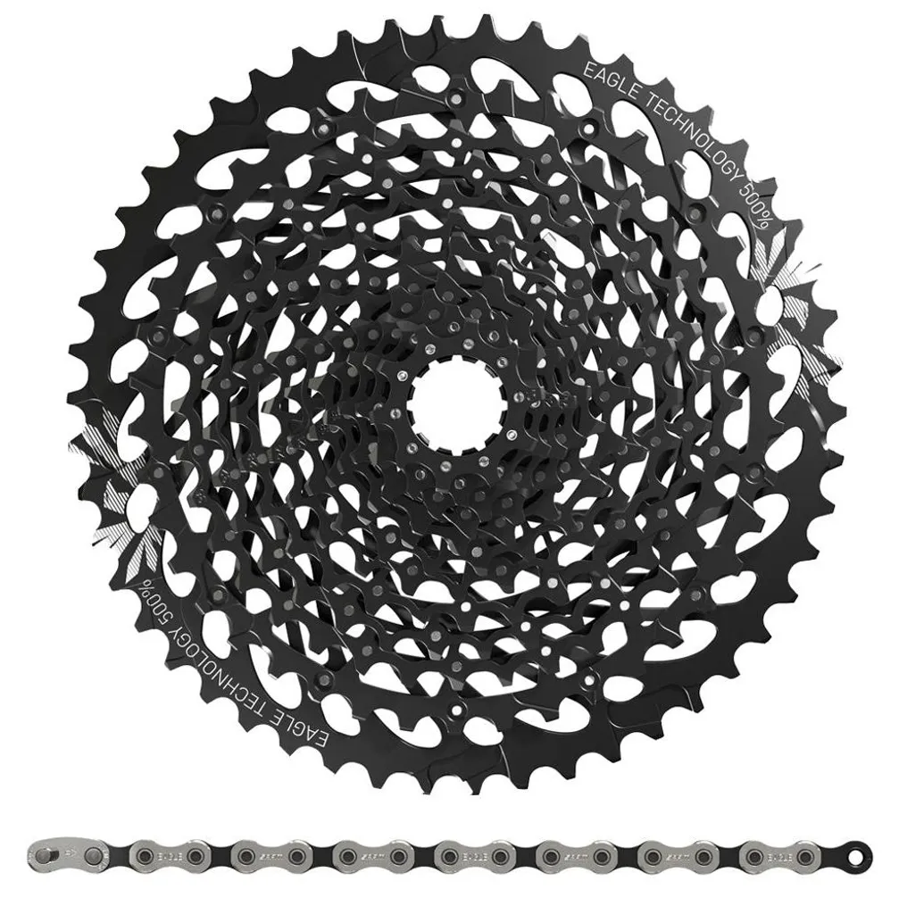 Cassette SRAM GX Eagle XG-1275 et Chaîne PC GX 12V Kit d'Usure VTT