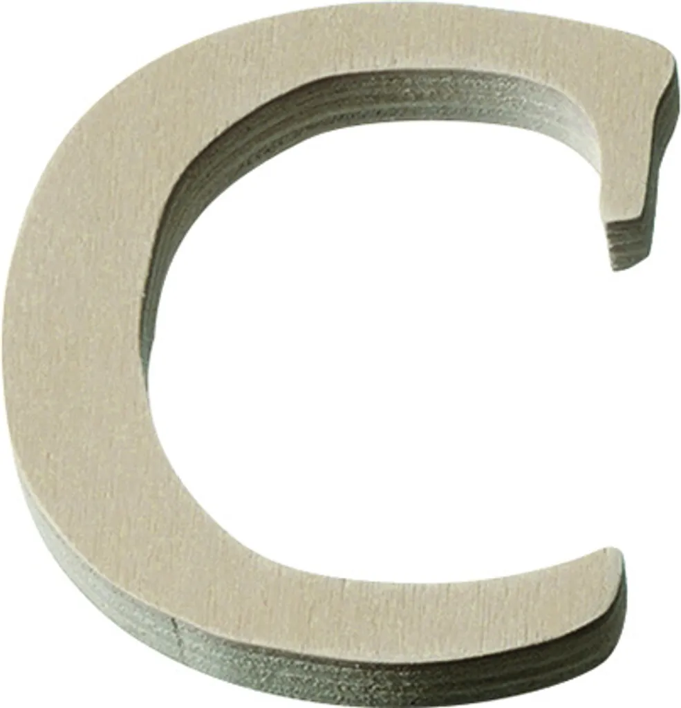 Lettre C 8cm en bois brut à peindre Knorr Prandell haute qualité