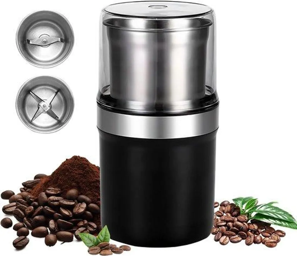 Moulin à café électrique pour expresso maison avec double panier inox