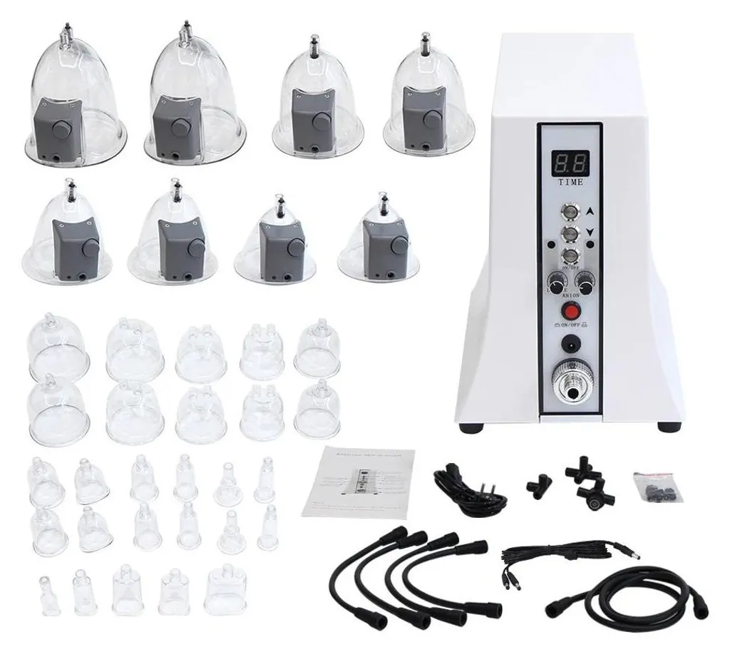 Appareil de massage lymphatique professionnel avec 35 ventouses et prise UE