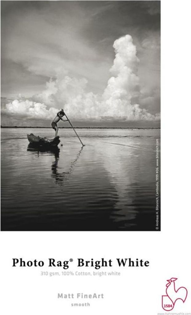 Hahnemühle Photo Rag Bright White FineArt Inkjet-Papier - 310 g/m² - 44 x 12 m - 1 Rolle"