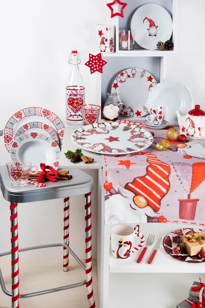 Excelsa Gnomo Chemin de Table en Coton Multicolore 140x45 cm - 4
