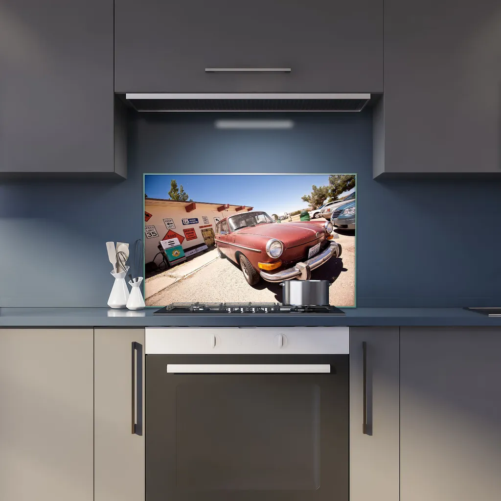 TMK Copri Piano Cottura In Vetro Temperato 80x52 Cm Chilli - Paraschizzi, Tagliere E Sottopentola Decorativo