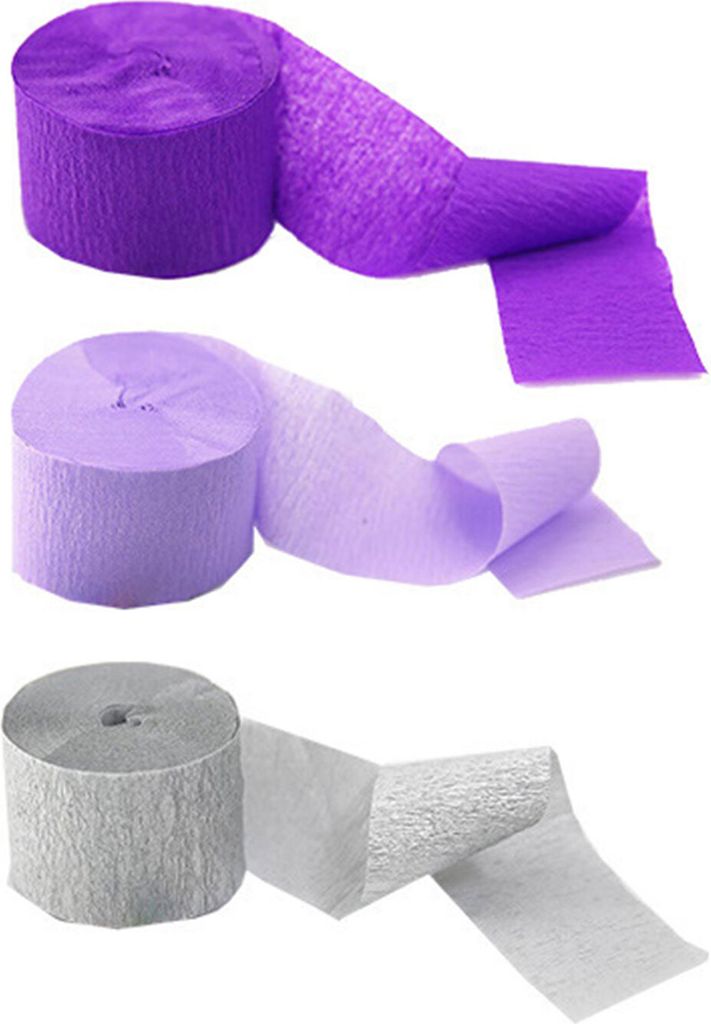 3 Roll Crepe Paper Cutter Crepe Paper Streamers Hintergrund Nachbildung für Hochzeit-K