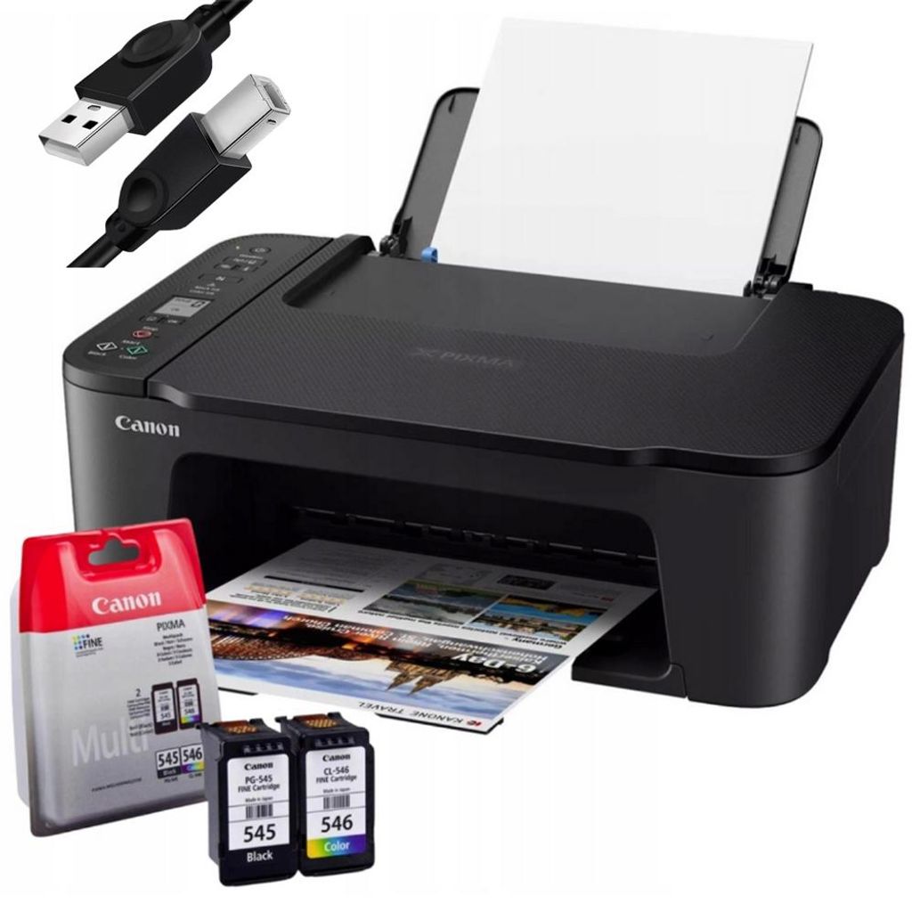 Canon Pixma Ts3450 Multifunktionsgerät – Drucker Und Scanner + Kabel