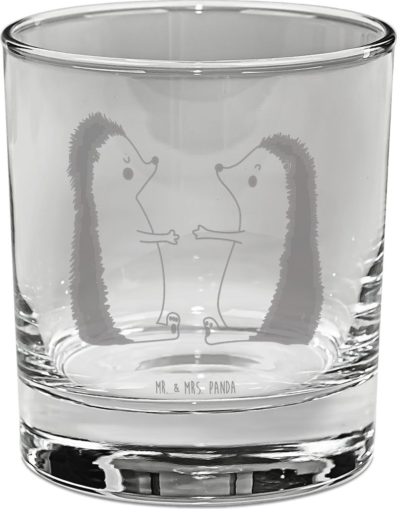 Mr. & Mrs. Panda Ginglas Igel Liebe - Transparent - Geschenk, gravur glas, Tumbler, Hochzeit, Verlobung, Longdrinkglas, Gin, Hochzeitstag, Ehefrau,...