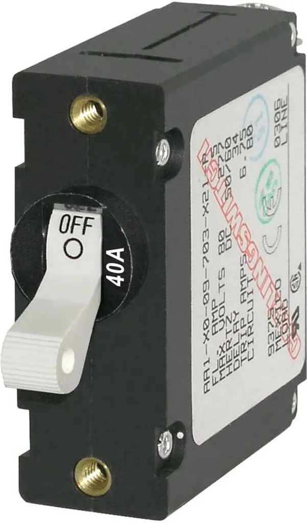 Disjoncteur magnétique 40A AC/DC : évitez les pannes et courts-circuits