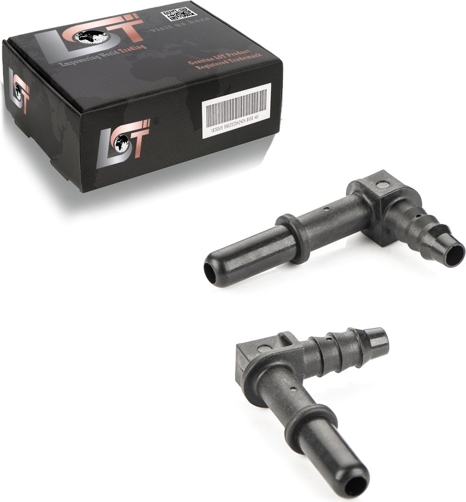 2x Gegenstück Schnellverschluss 90° Kraftstoffleitung 7,89x6 mm für AUDI PORSCHE