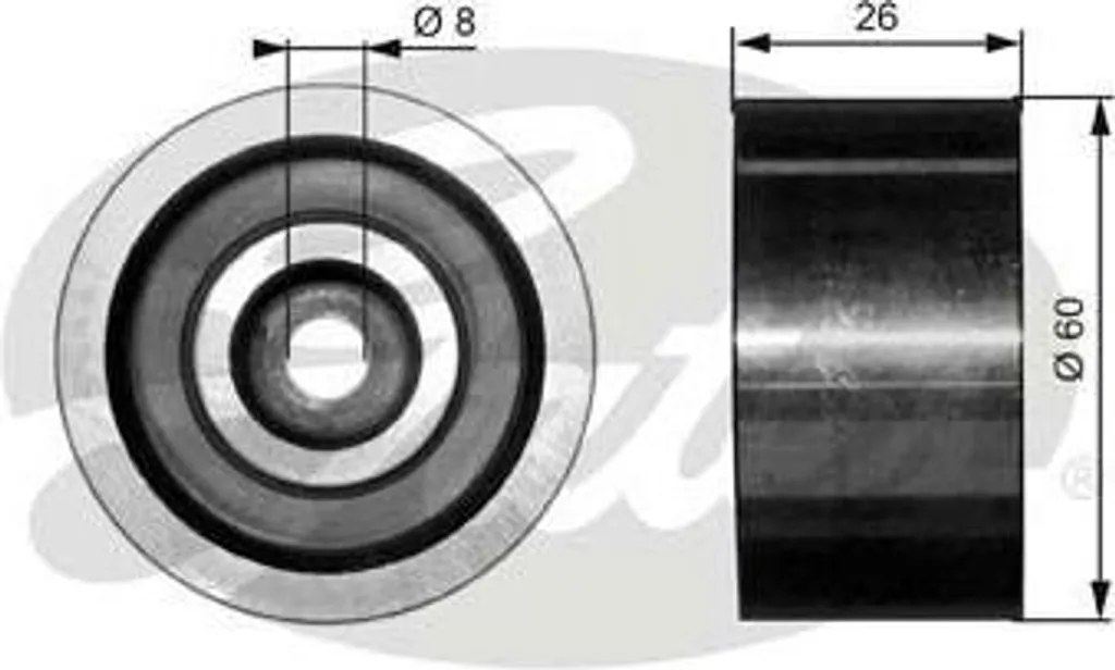 Poulie de guidage pour courroie crantée T36076 compatible Opel Movano