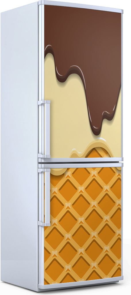 Magnete Dekorative - 60 cm x 180 cm - Küche Magnetmatte Kühlschrankmagnete - Glasur Schokolade Auf Waffel