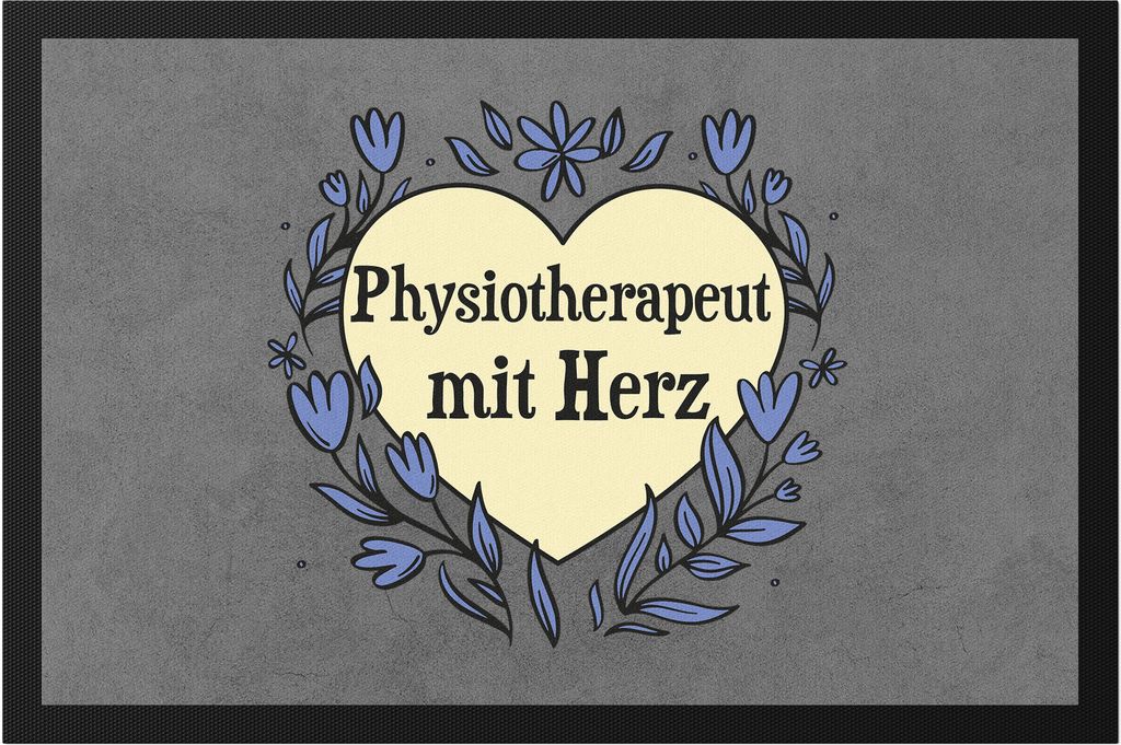 Physiotherapeut mit Herz Fußmatte Geschenkidee Zum Danke Sagen Bester Physiotherapeut