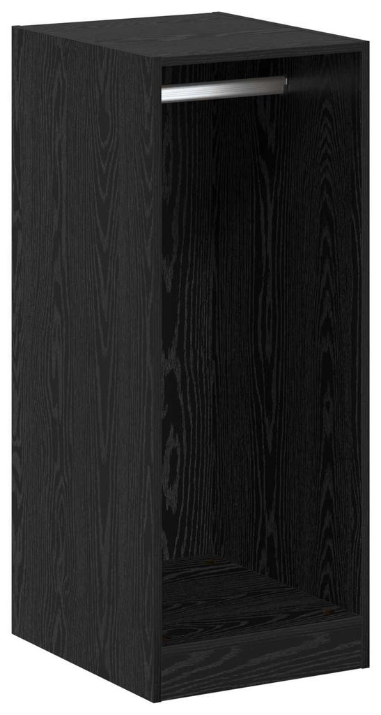 vidaXL Armoire avec étagère noir aspect chêne 41 x 48 x 102 Image du produit 