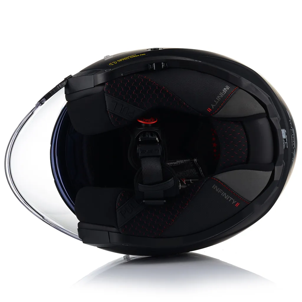 Casque LS2 OF603 Infinity II Solid Jet Noir Mat Taille L 59-60 cm - 14