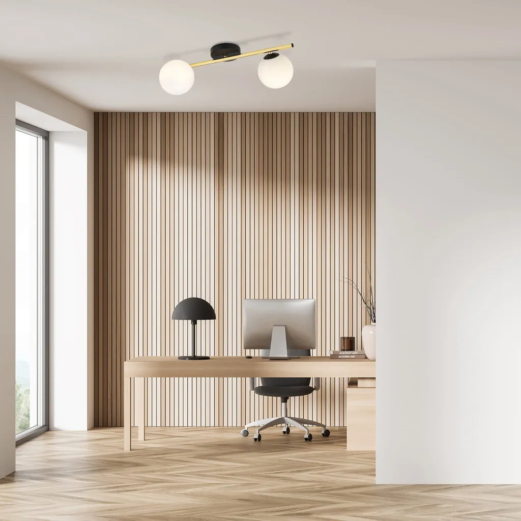 Plafonnier SPLENDI 1248/2 - Solution Éclairage Doux pour Plafond Bas - 2