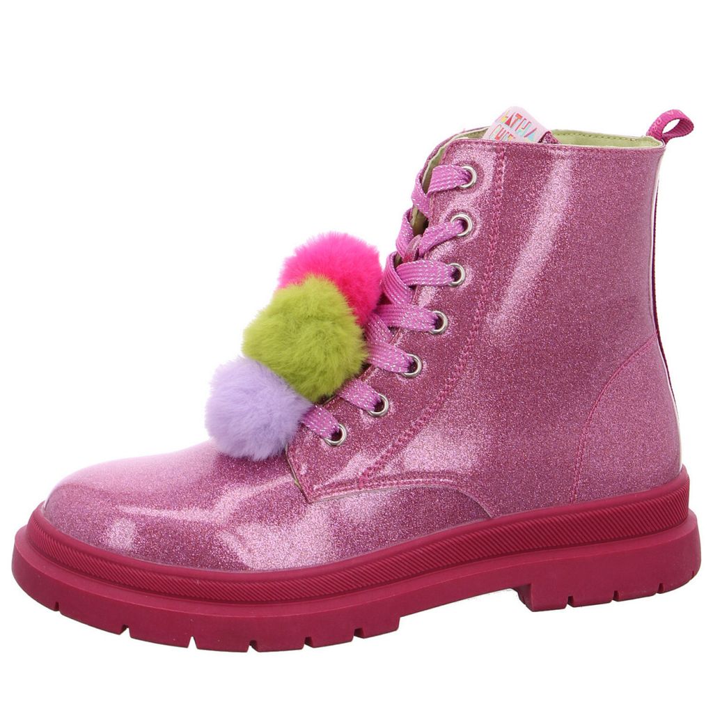 Garvalin Gliter Mädchen Schnürstiefel in Rosa, Größe 37