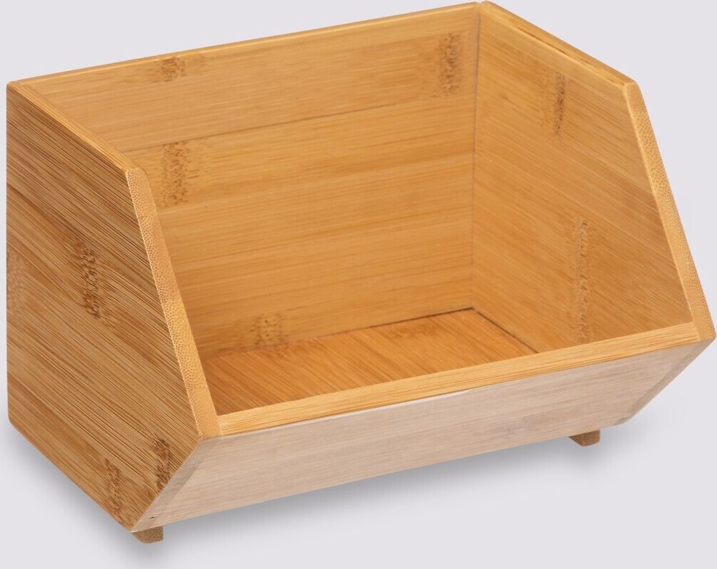5Five Aufbewahrungsregal Mit 6 Körben – Bambus-Design, Maße 78,5x66x33 Cm