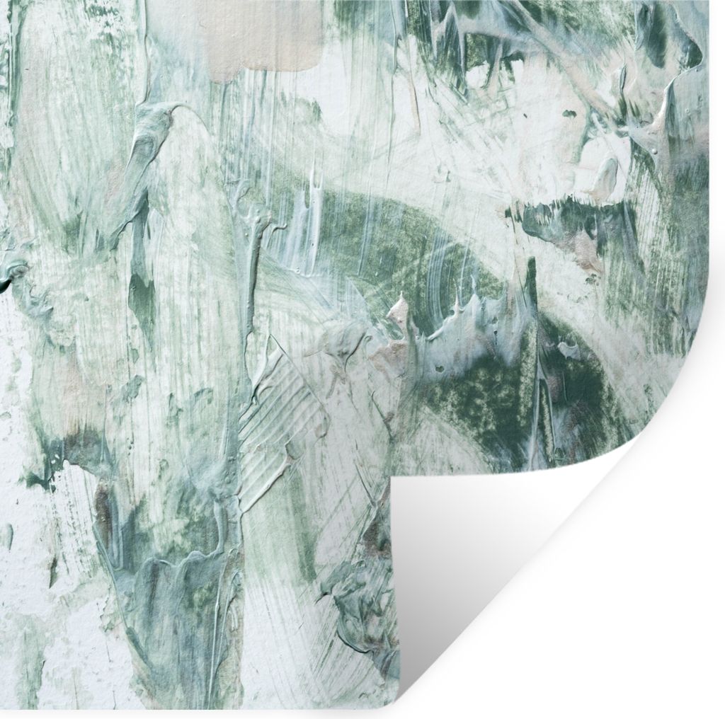 MuchoWow Wandtattoo Wandsticker Wandaufkleber Gartendekoration - Farbe - Abstrakt 30x30 cm Selbstklebend und Repositionierbar - Repositionierbar ...