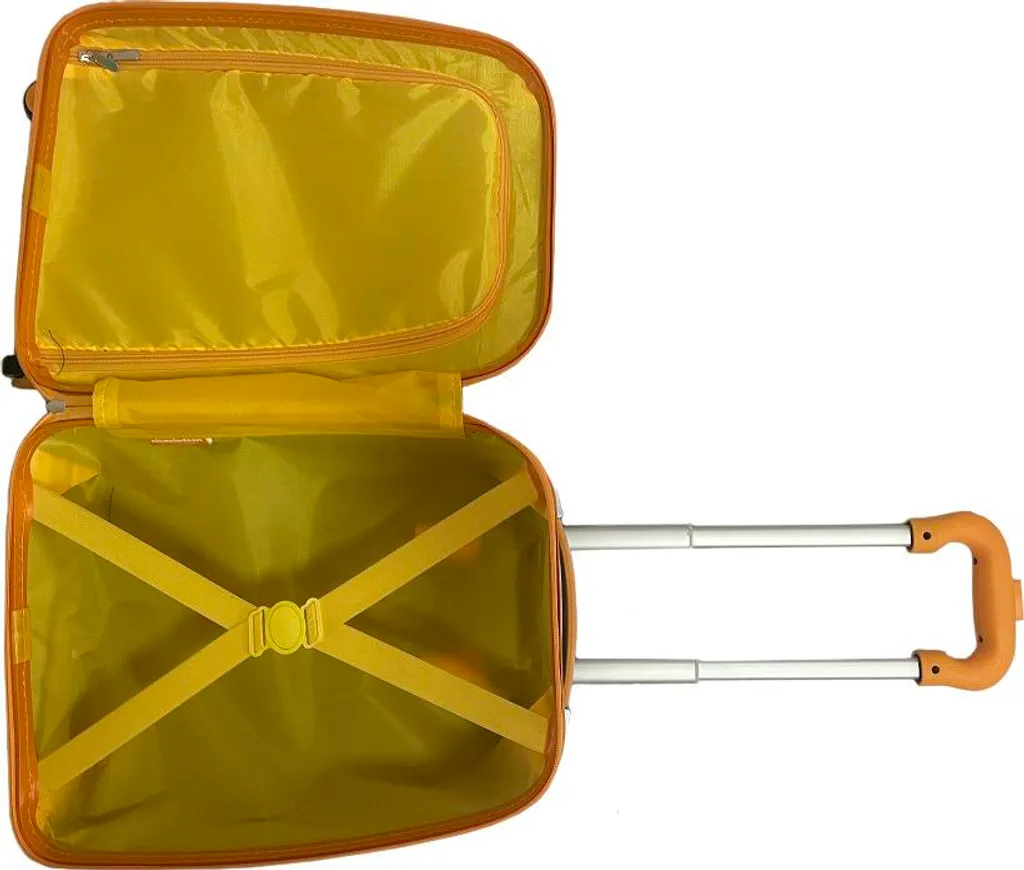 Valise cabine Patrouille Psi à roulettes format Large Jaune vif robuste - 5