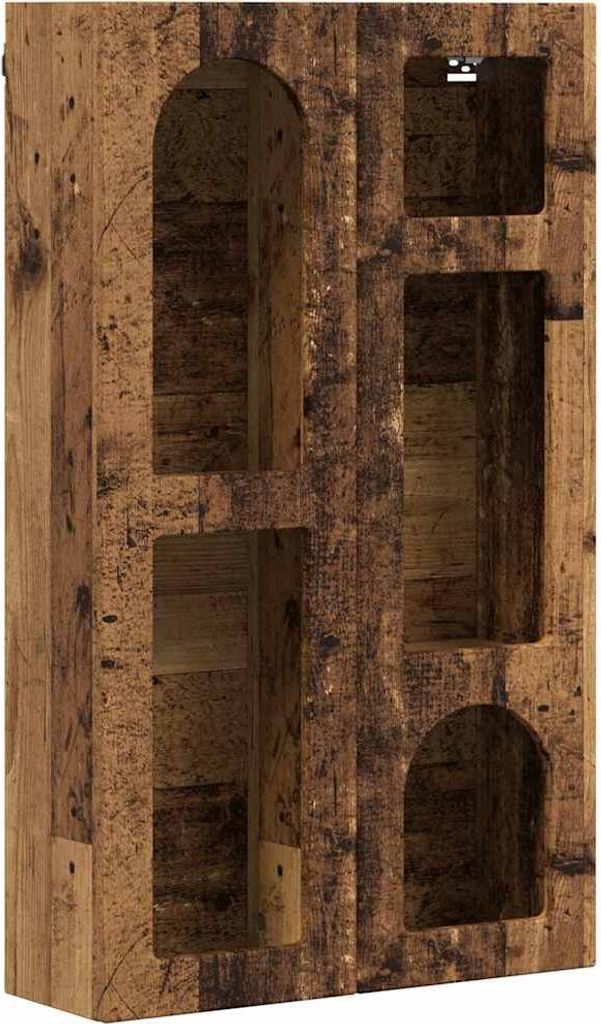 Hängeschrank mit Regal Altholz 59 x 20 x 100 cm Holzwerkstoff
