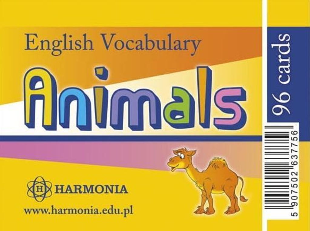 English Vocabulary Animals 96 kart
