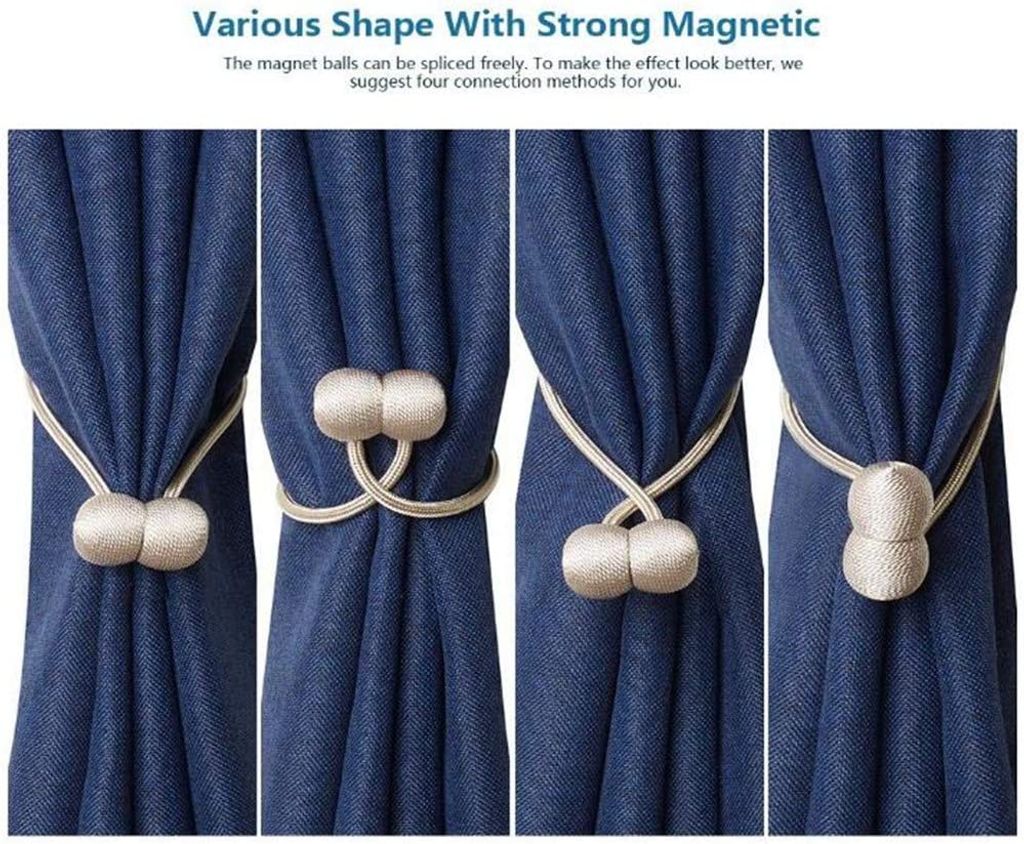 PRETYZOOM Vorhang-Raffhalter Mit Pfingstrosen-Motiv – Magnetisch, Elegant, Für Alle Vorhangtypen