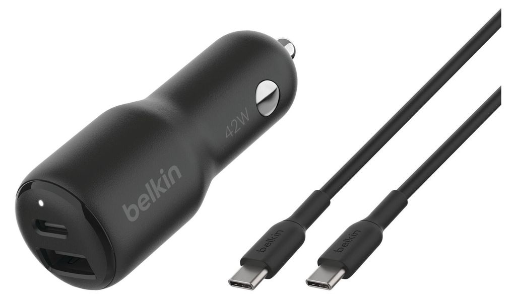 Belkin BoostCharge Dual Car Charger de 42 W mit USB-C Port Produktbild 