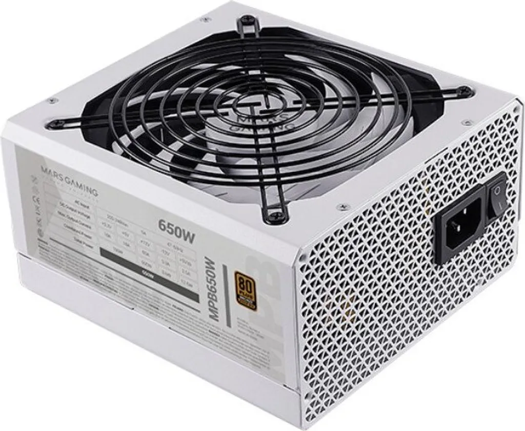 Alimentatore Gaming 650W Mars Gaming MPB650W 80 Plus Bronze 12cm