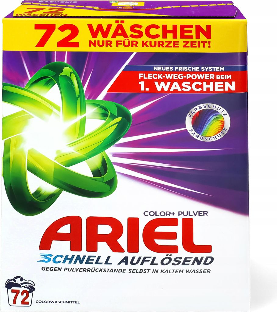 Ariel Color+ Rychle rozpustný barevný prací prášek 3,96 kg Obrázek produktu 