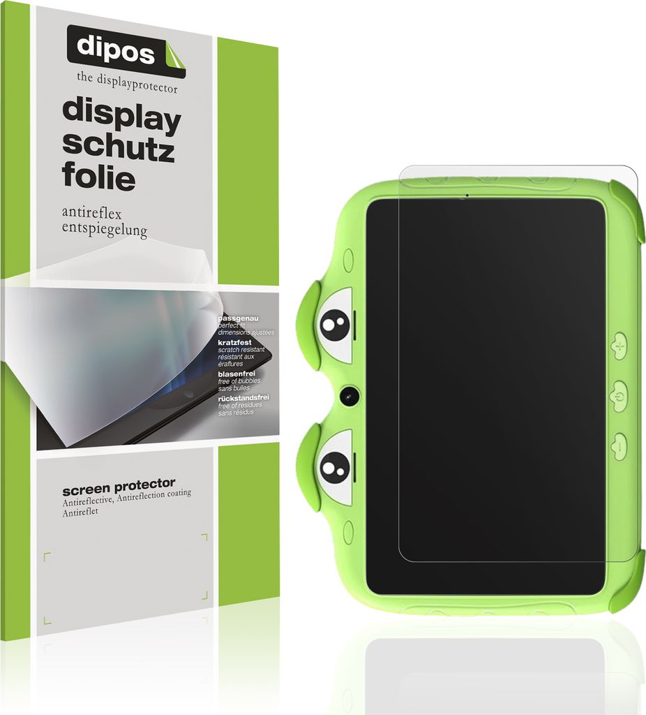 2x Schutzfolie für Ascrecem Y8 Kids Tablet 2. Gen matt Displayschutzfolie Folie Display Schutz dipos